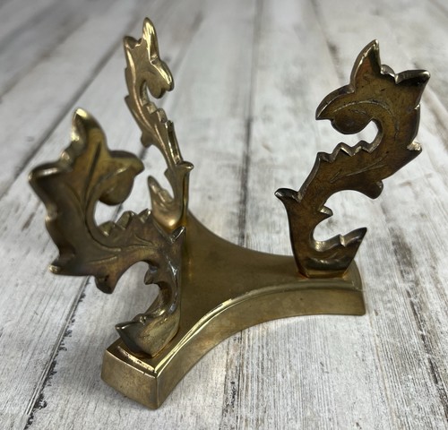Vintage brass ball orb - ball, holder
