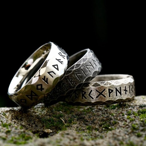 Viking rune ring men - viking,