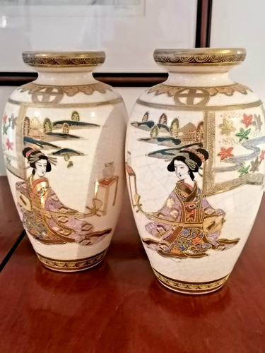 Pair signed 1920s - 1920s, japanese
