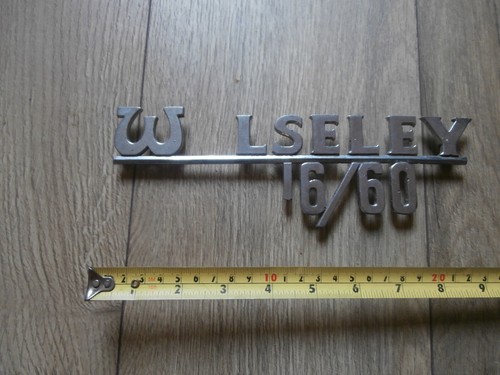 Wolseley chrome badge - badge, by
