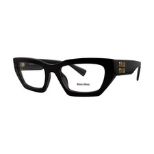 Miu Miu MU 03XV Black Optical Eyeglasses Frames 53mm 20mm 140mm - 1AB-1O1