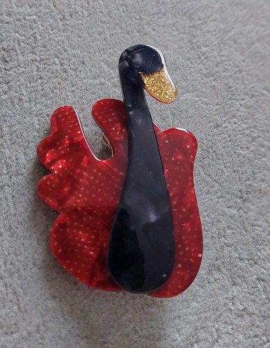 Lea stein genuine brooch - genuine,
