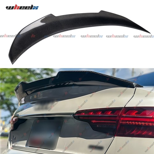 Real carbon fiber trunk wing - fiber,