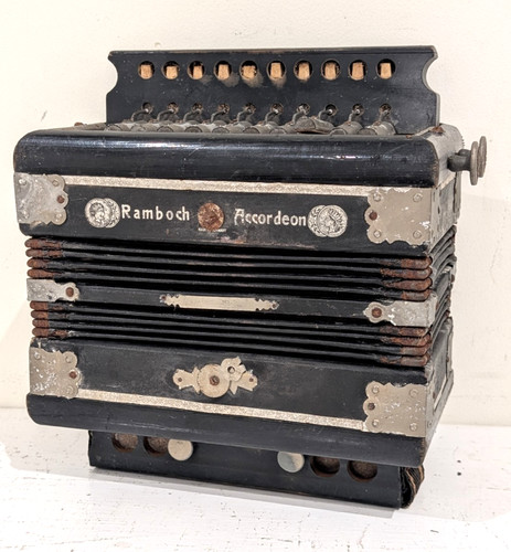 Antique ramboch accordion - antique,