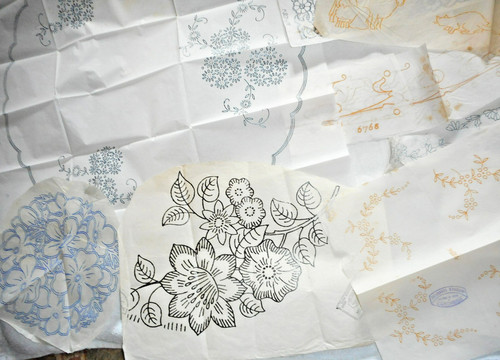 Vintage embroidery iron - embroidery, on