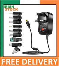 Universal power adaptor voltage supply 3V-12V plug 30W charger adjustable AC/DC