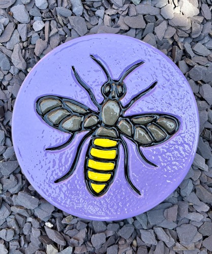 Purple handmade concrete - x,