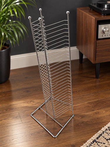 Vintage chrome rack holds - rack,