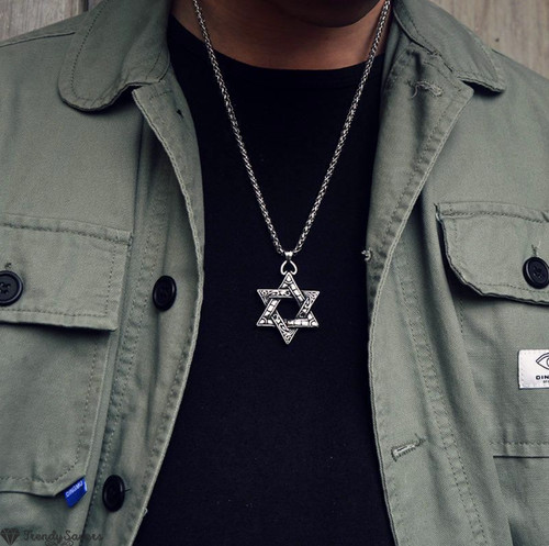 Trendy jewish star - of, david