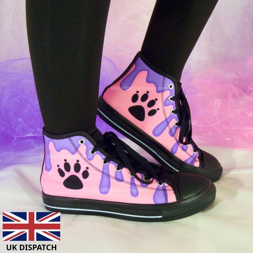 Drip theme high top - drip, canvas