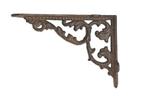 Small Cast Iron Ornate Shelf Bracket 19cm x14cm in 2 colours Single bracket