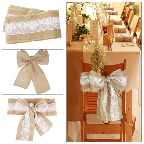 100pcs hessian burlap - 1-100pcs, chair