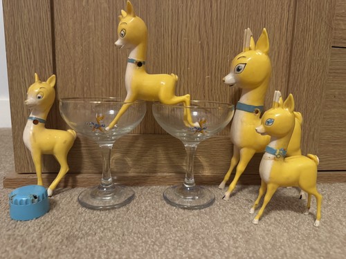 Babycham vintage 1950s glasses - babycham,