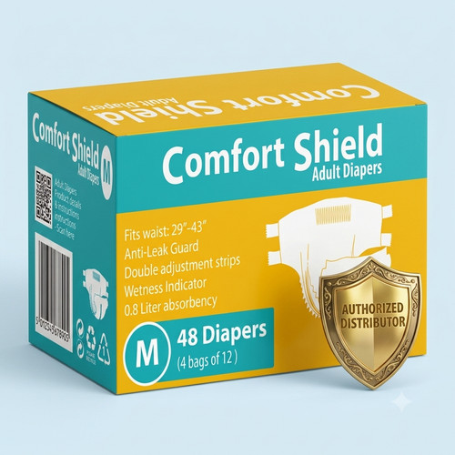 Medium adult diapers - medium, 48