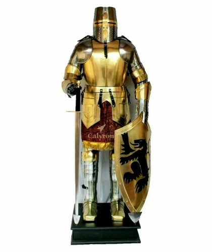 Knight armor suit golden - knight,