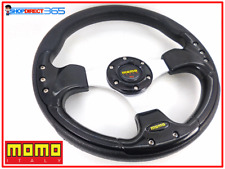 BLACK MOMO DEEP DISH DRIFTING TRACK CAR STEERING WHEEL Race Sports Drift Rally !