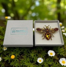 Vintage Gold Bee Brooch in a