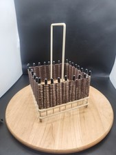 Vintage Milk Bottle Holder 4 Carrier Rack Retro 