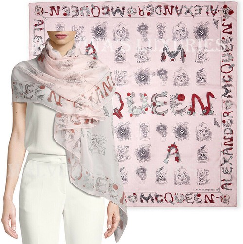 Alexander mcqueen scarf skull - mcqueen,