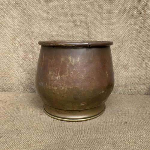 Antique brass planter urn - antique,