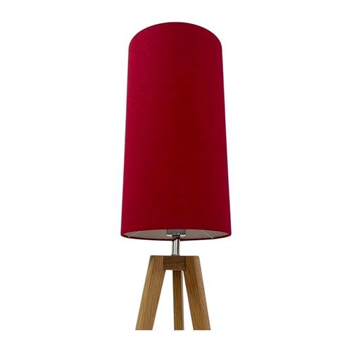 Extra tall lampshade dark red - extra,