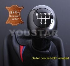UK STOCK 5 Speed Italian Leather Weighted Gear Knob Grey Gloss for BMW M Sports