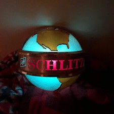 vintage Schlitz beer  Globe Bar light sign, Tested working