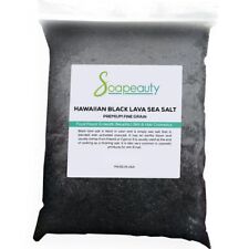Hawaiian Black Lava Sea Salt Gourmet 100% Natural Premium Fine Grain