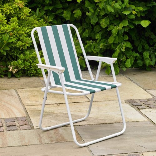 Folding camping deck chair - deck,