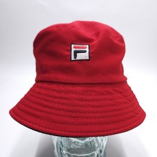 Fila Bucket Hat Reversible Red And Black One Size 