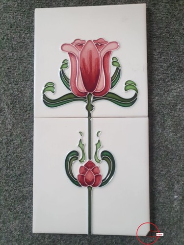 Hand painted tube lined - (2), tube-lined