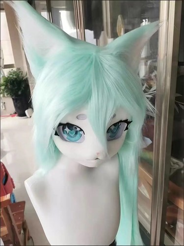 Fursuit head cute cat - cat, kigurumi