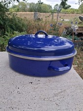 Enamel oven dish, Mid Century