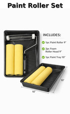9" Foam Paint Roller & Tray