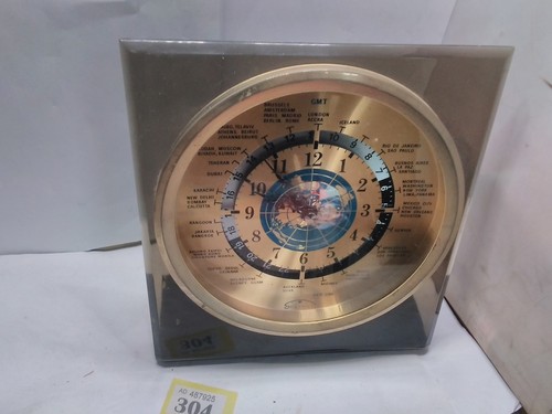 Sextant clock world map - clock,