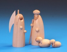 Wooden Nativity Scene The