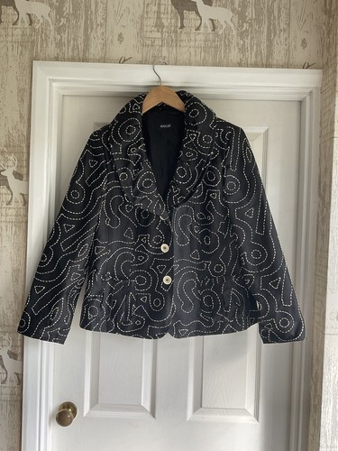 Basler black embroidered silk - basler,