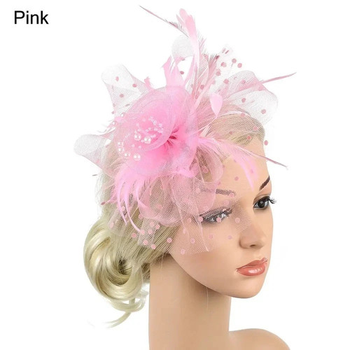 Large wedding fascinator - wedding,