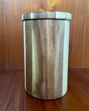 Zara Home Acacia Wood Utensil Holder Wooden Cutlery Storage Contemporary Design