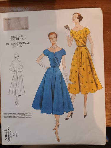 Vogue vintage v1043 1953 - vogue,