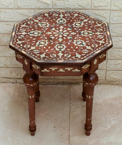 Moroccan inlay table mother - moroccan, table,