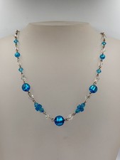 Old Vintage Peacock Blue Foil