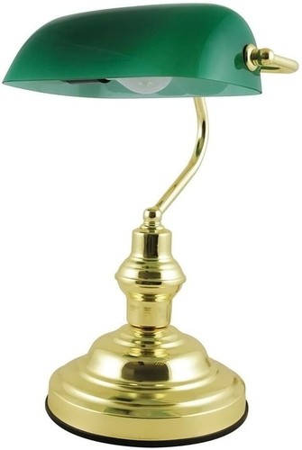 Retro classic bankers lamp - 15",