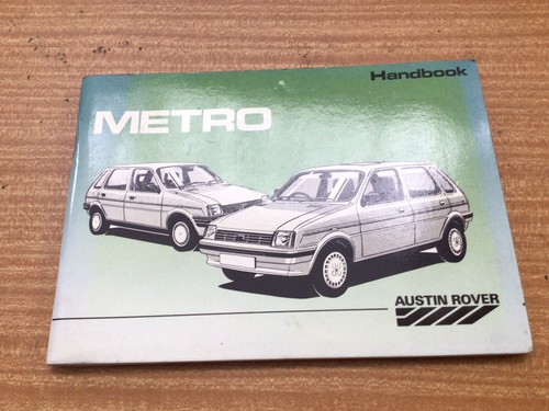 Austin metro mk2 handbook 1988 - austin,