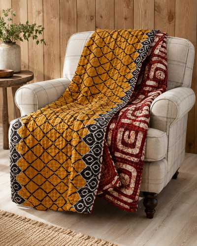 New artisan kantha - new, bedspread