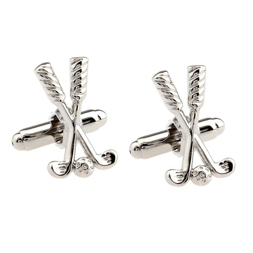Golf club cufflinks - 3d, cufflinks,