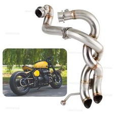 For Triumph Bonneville Bobber 16-25 Motorcycle Exhaust Header Link Pipe Slip-On