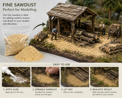 Sawdust for flock flockermodel - for,