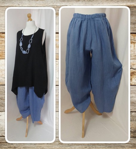 Bnwt lagenlook blue 100 - lagenlook,, 100%