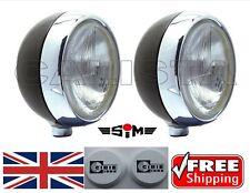 Ford Escort Mk1 Mk2 RS Rally SIM Spotlamps 9" Spotlights + CIBIE Super Oscar Cvr
